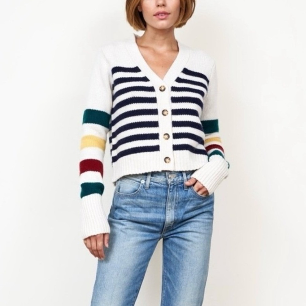 LA LIGNE MINI MARIN CARDIGAN SWEATER WOMEN MEDIUM WOOL CASHMERE - Picture 11 of 12